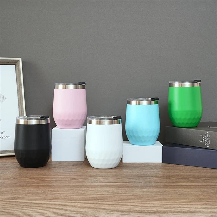 12oz Stainless Steel Double Wall Wine Tumbler