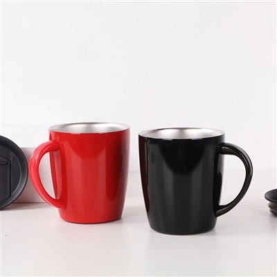 Coffee Mug With Handle Stainless Steel Coffee Cup With Lid