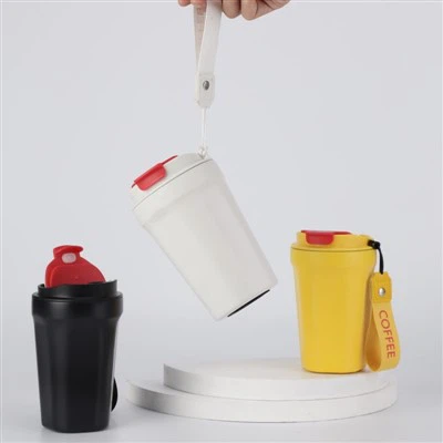 Stainless Steel Vacuum Insulated Tumbler - Coffee Travel Mug Spill Proof Lid 17oz