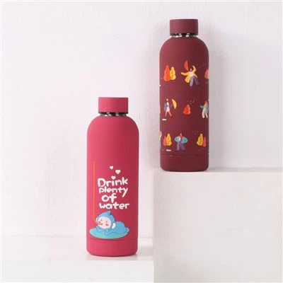 Water Bottle With Small Mouth Double Wall Insulated Bottle