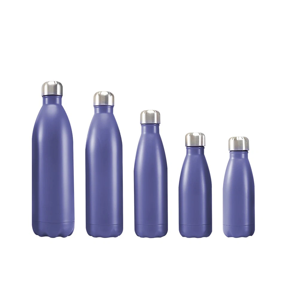 Stainless Steel Double Wall Vacuum Insulated Cola Shape Water Bottle