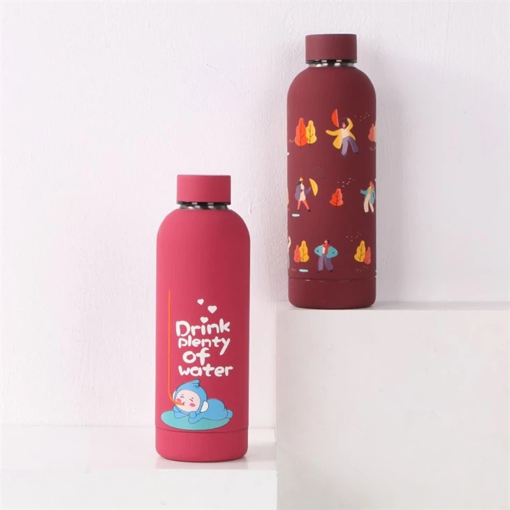 Water Bottle With Small Mouth Double Wall Insulated Bottle